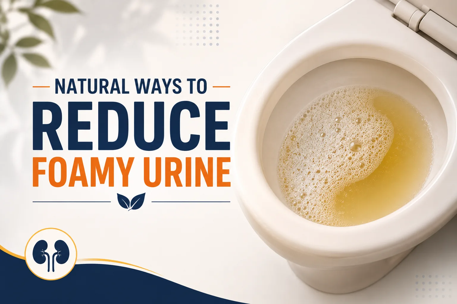 Natural Ways to Reduce Foamy Urine Natural Ways to Reduce Foamy Urine